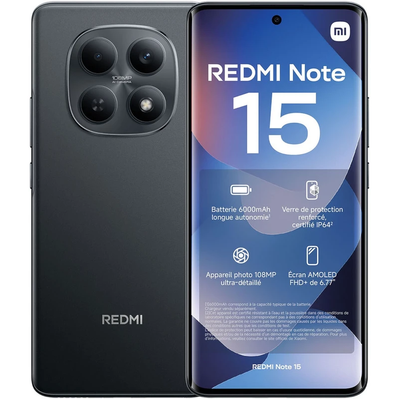 گوشی موبایل شیائومی مدل Redmi Note 15 4G حافظه داخلی 256 گلوبال