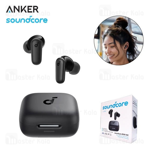 هندزفری بلوتوث انکر مدل Soundcore R50i nc اورجینال گارانتی آسان سرویس رنگ مشکی