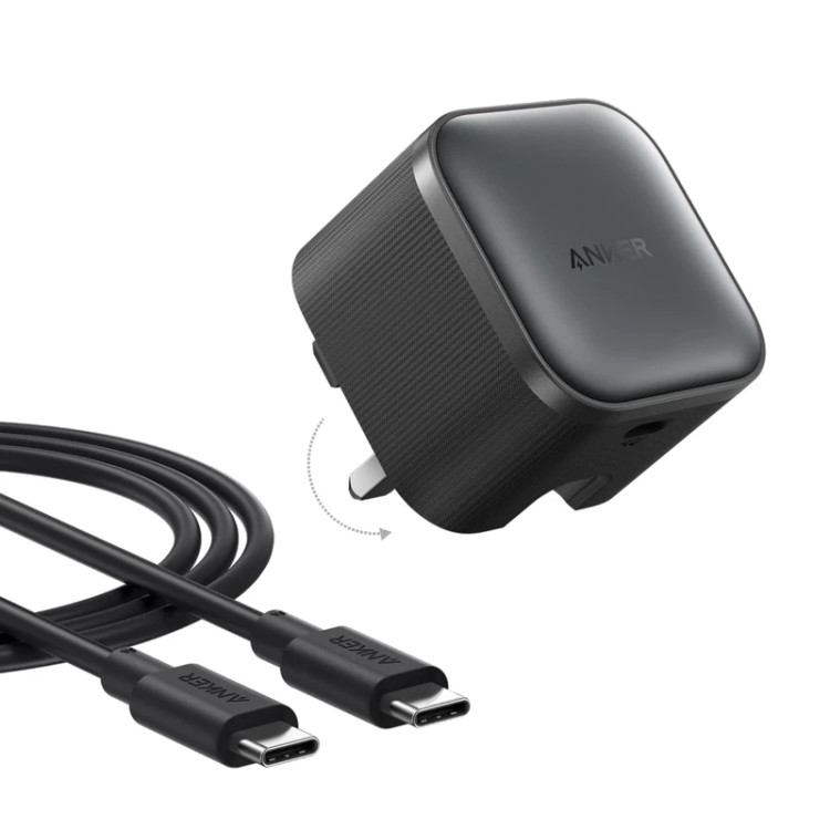 خرید و قیمت شارژر دیواری 45 وات انکر مدل B2692 به همراه کابل تبدیل USB-C اورجینال گارانتی ایستا